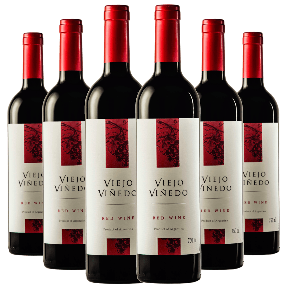 Kit Caixa Fechada 6 Garrafas Viejo Viñedo