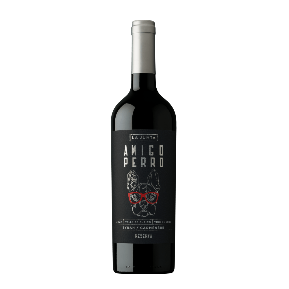 Vinho Tinto Chileno La Junta Amigo Perro Syrah Carménère