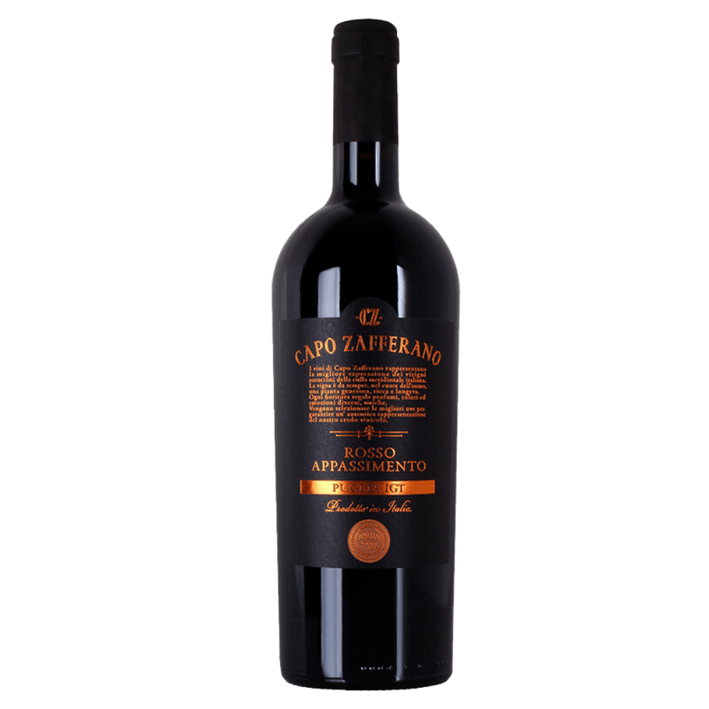 Vinho Tinto Italiano Cappo Zafferano Apassimento Puglia I.G.T.