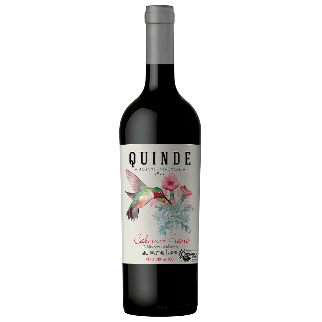 Vinho Tinto Argentino Quinde Cabernet Franc Orgânico