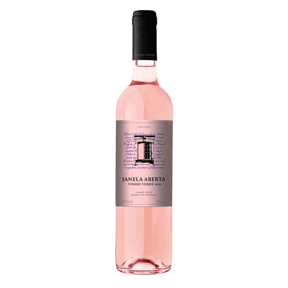 Vinho Rosé Português Santos e Seixo Janela Aberta Vinho Verde D.O.C