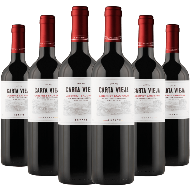 Kit 6 Garrafas Carta Vieja Cabernet Sauvignon
