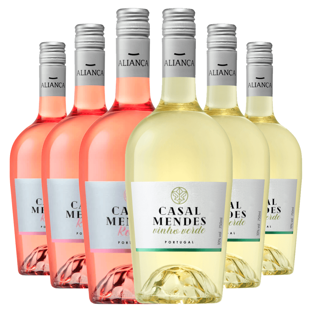 Kit 6 Vinhos Casal Mendes Branco e Rosé